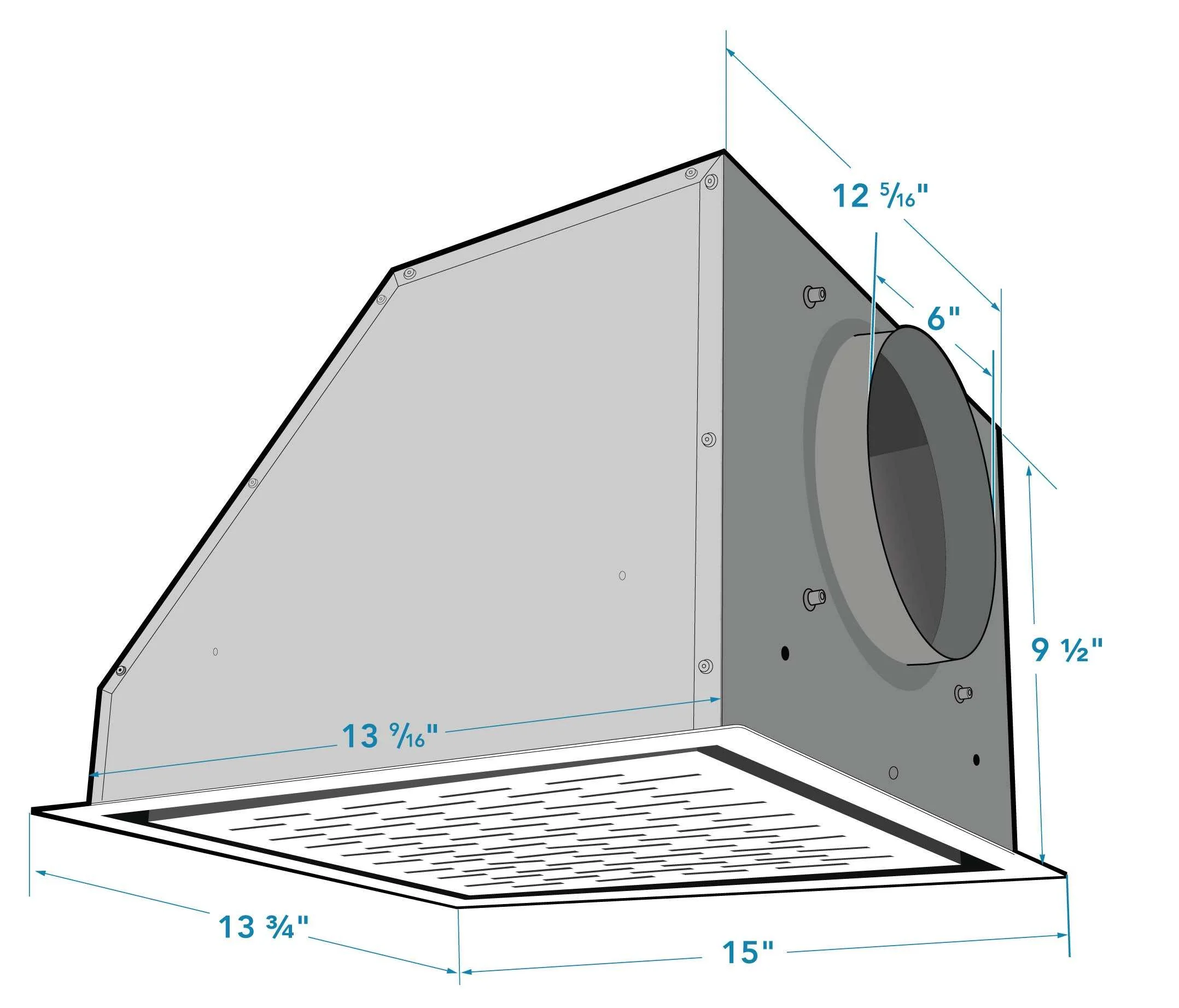 6 Inch Duct Recirculation Ceiling Kit for Range Hoods - Image 4