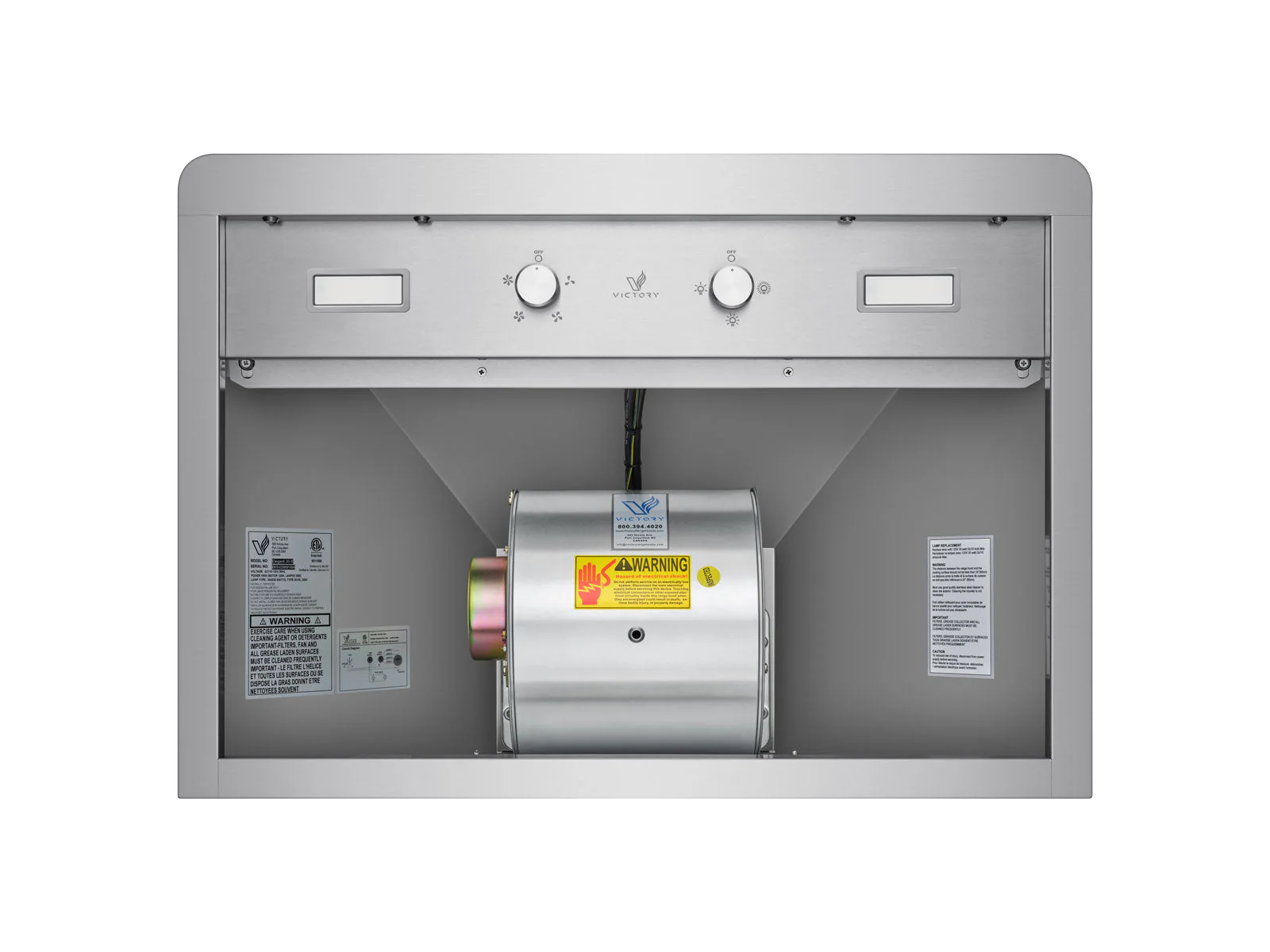36 Inch 600 CFM Wall Mounted Range Hood - VICTORY Elegant - Image 6