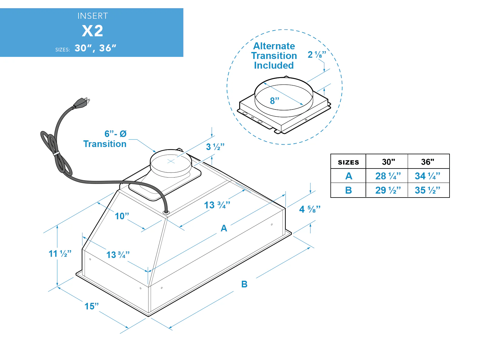 30 Inch 700 CFM Range Hood Insert - VICTORY X2 - Image 9