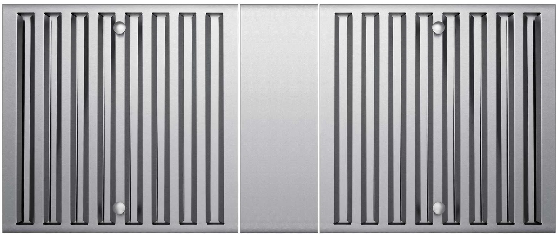Stainless Baffle Filters and Spacer for 36" Range Hoods
