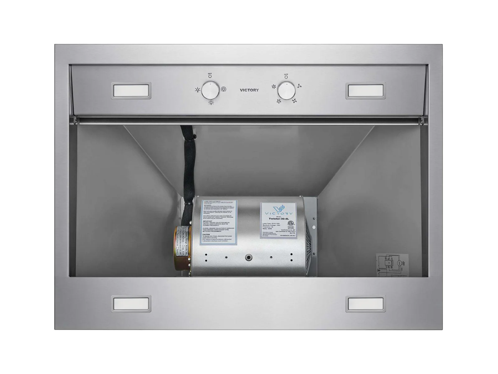 36 Inch 1200 CFM Wall Mount Range Hood - VICTORY TwisterMAX - Image 4
