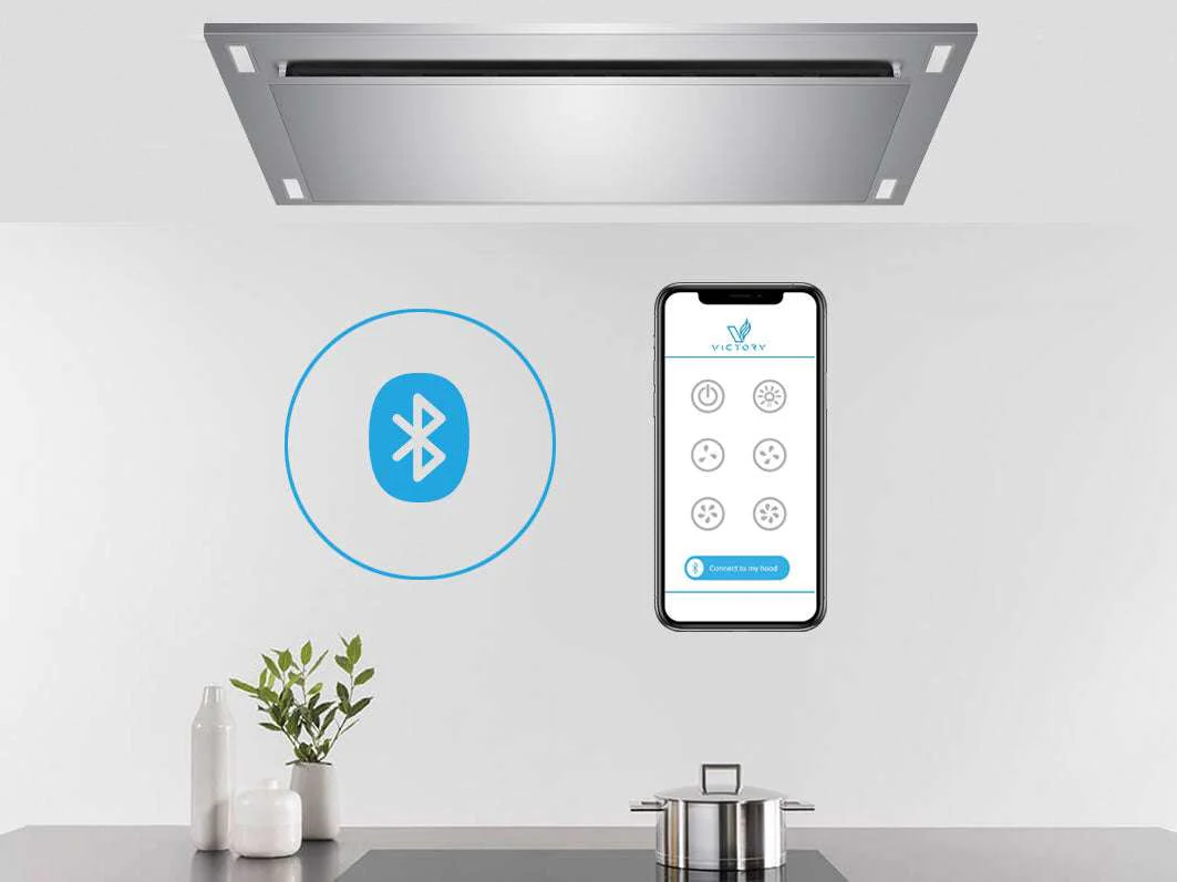 600 CFM WIRELESS Flush Ceiling Mount Range Hood - VICTORY Sunset (Bluetooth) - Image 3
