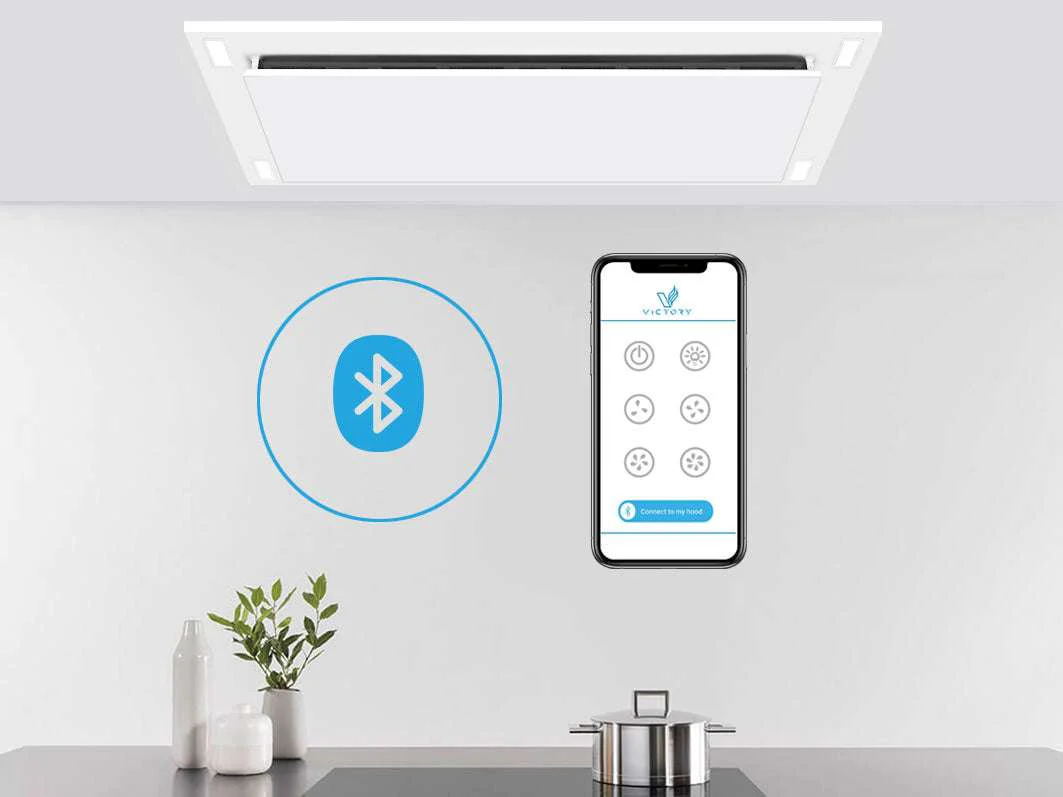 600 CFM WIRELESS Flush Ceiling Mount Range Hood - VICTORY Sunset (Bluetooth) - Image 4